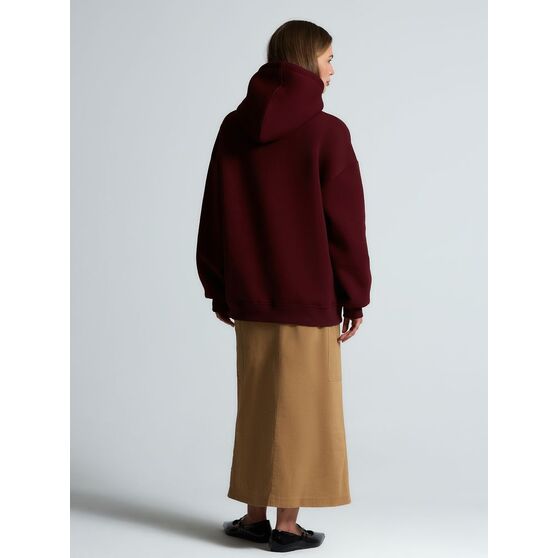 Худи Kulonga Oversize, бордовое-15