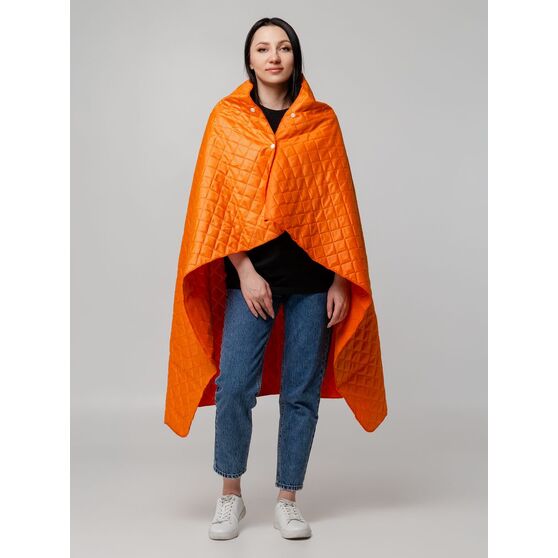 Плед-пончо для пикника SnapCoat, оранжевый-6