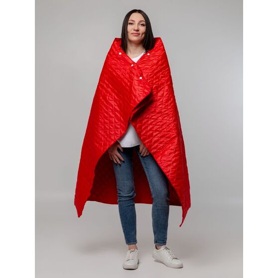 Плед-пончо для пикника SnapCoat, красный-7