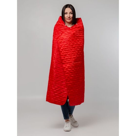 Плед-пончо для пикника SnapCoat, красный-8