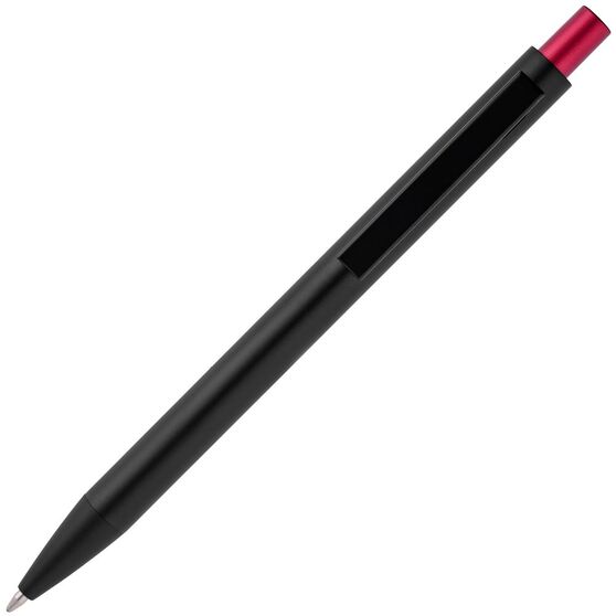 Ручка шариковая Chromatic, черная с красным-3