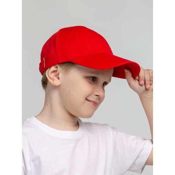 Бейсболка детская Capture Kids, красная-5