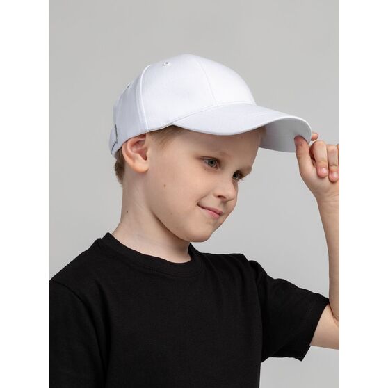 Бейсболка детская Capture Kids, белая-7