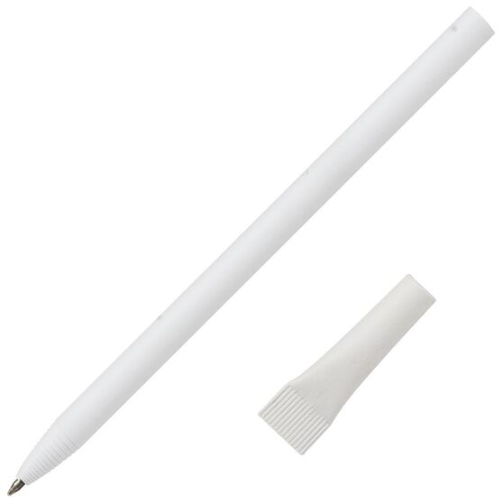 Ручка шариковая Carton Plus, белая-1