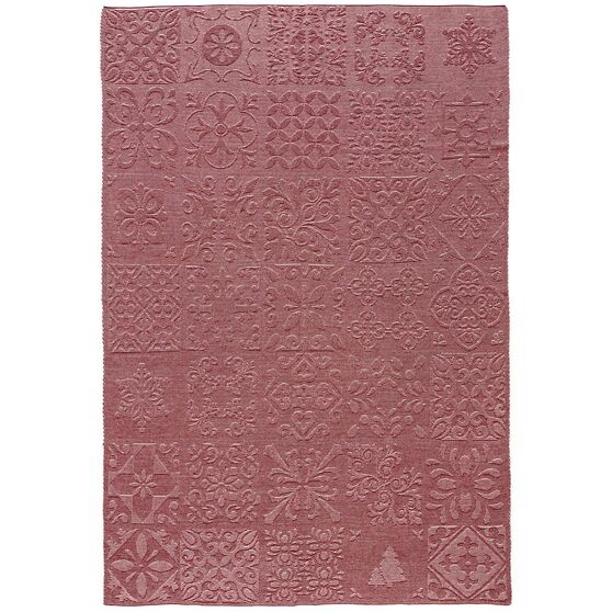 Плед Ornamental, бордовый-3
