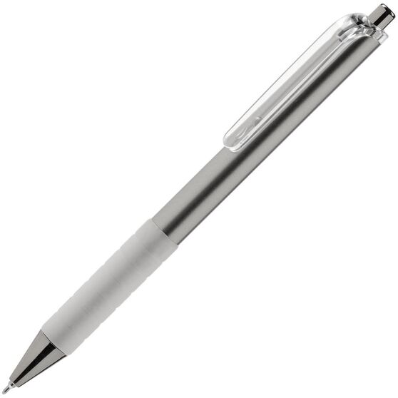Ручка шариковая Easy Grip, серебристая-1