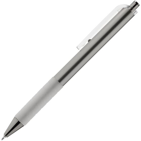 Ручка шариковая Easy Grip, серебристая-2