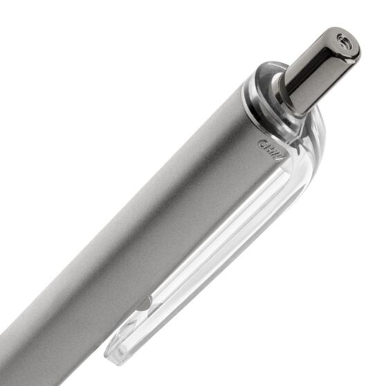 Ручка шариковая Easy Grip, серебристая-5