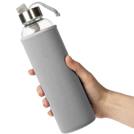 Бутылка для воды Sleeve Ace, серая-4