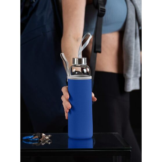 Бутылка для воды Sleeve Ace, синяя-7