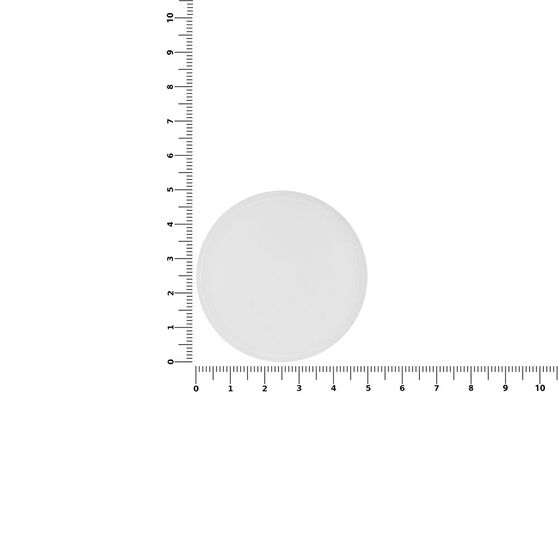 Лейбл из ПВХ Dzeta Round, L, прозрачный-2