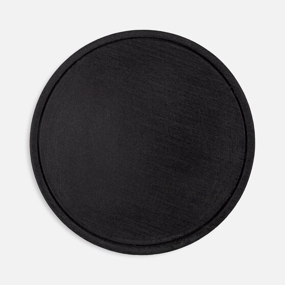 Лейбл из ПВХ Dzeta Round, L, черный-1