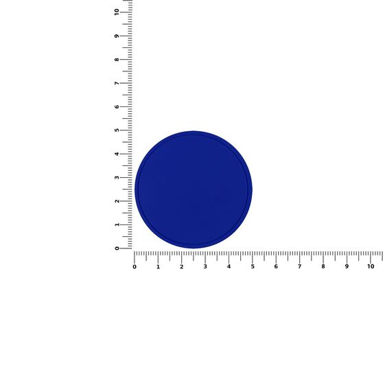 Лейбл ПВХ Dzeta Round, L, синий-2