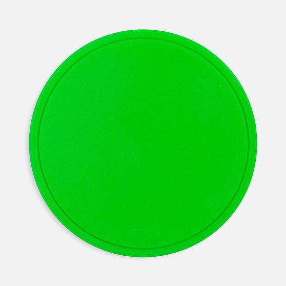 Лейбл из ПВХ Dzeta Round, L, зеленый неон-1