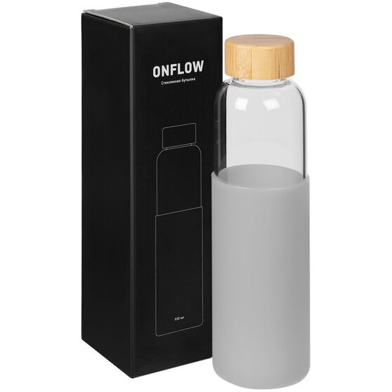 Бутылка для воды Onflow, серая-7