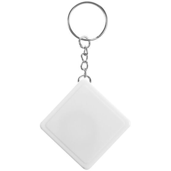 Брелок с рулеткой Square, ver.2, белый-3