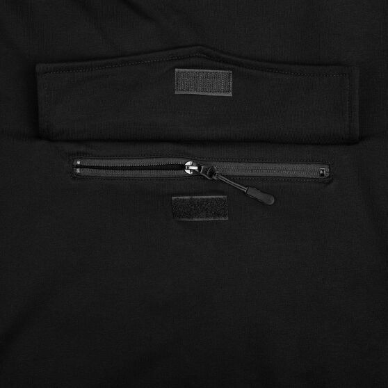 Худи унисекс с карманом на груди Chest Pocket, черное-5