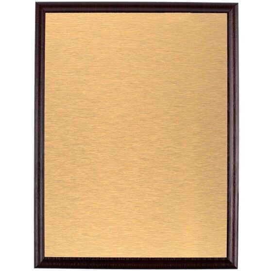 Плакетка Plaque, большая, вишня с золотистой пластиной-1