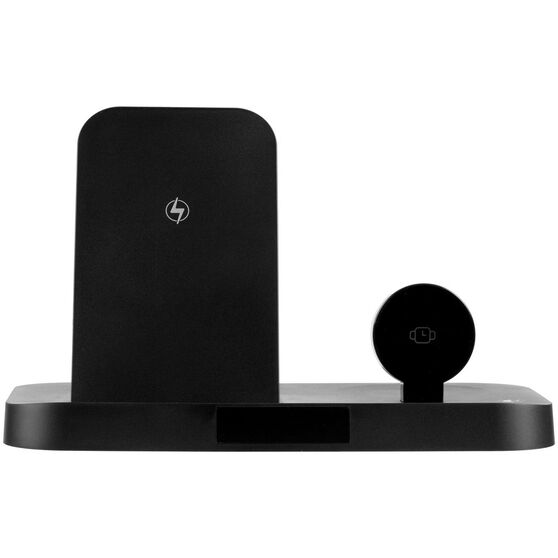 Зарядная станция с часами Clock Nest, черная-5