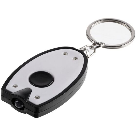 Брелок-фонарик Vivid, ver.2, белый с черным-3