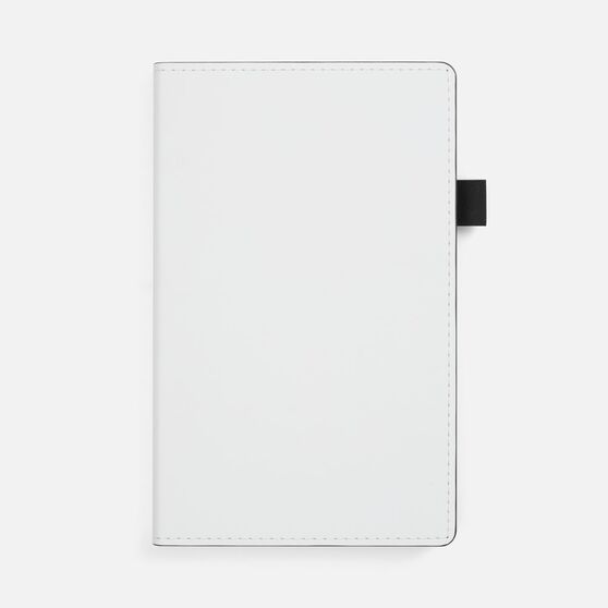 Ежедневник White Shall, недатированный, бело-черный-1