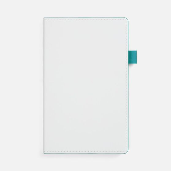 Ежедневник White Shall, недатированный, бело-бирюзовый-1