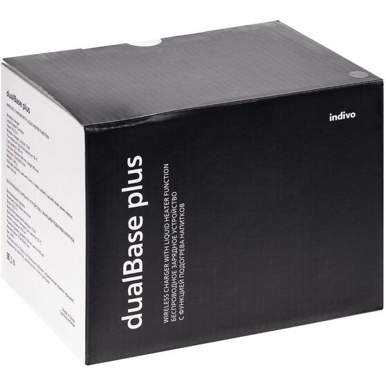 Кружка с подогревом и беспроводной зарядкой dualBase plus, черная-15