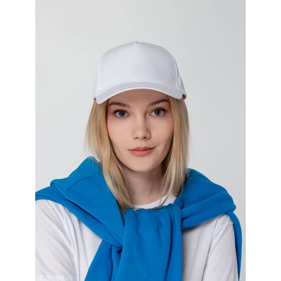 Бейсболка Promo, белая-4