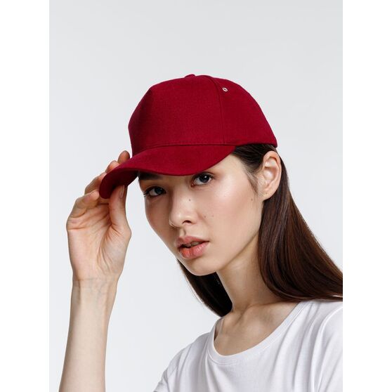 Бейсболка Standard, бордовая-4
