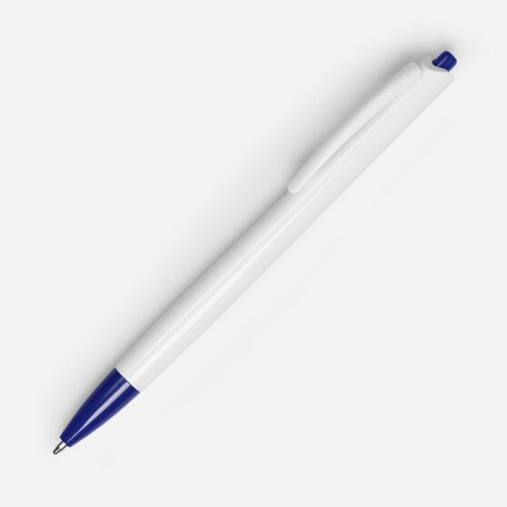 Ручка шариковая Tick, белая с синим-1