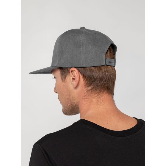 Бейсболка Snapback с прямым козырьком, серая-5