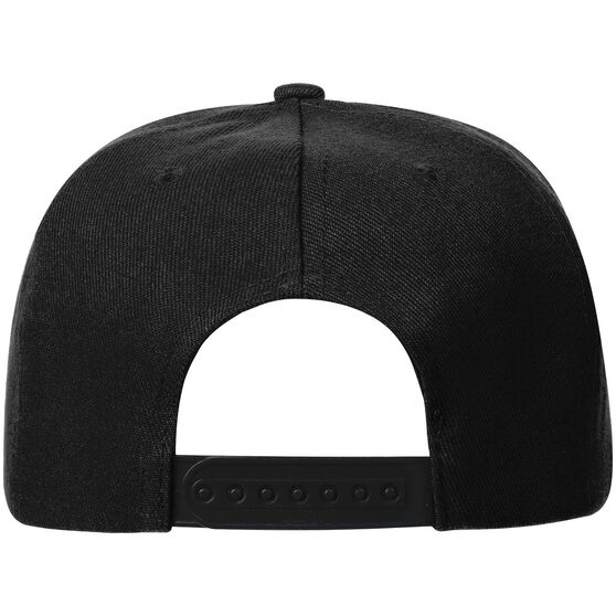 Бейсболка Snapback с прямым козырьком, черная-3