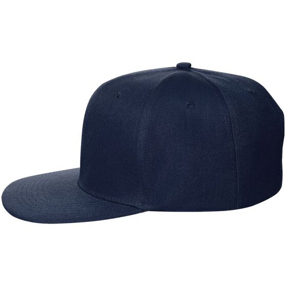 Бейсболка Snapback с прямым козырьком, темно-синяя-2