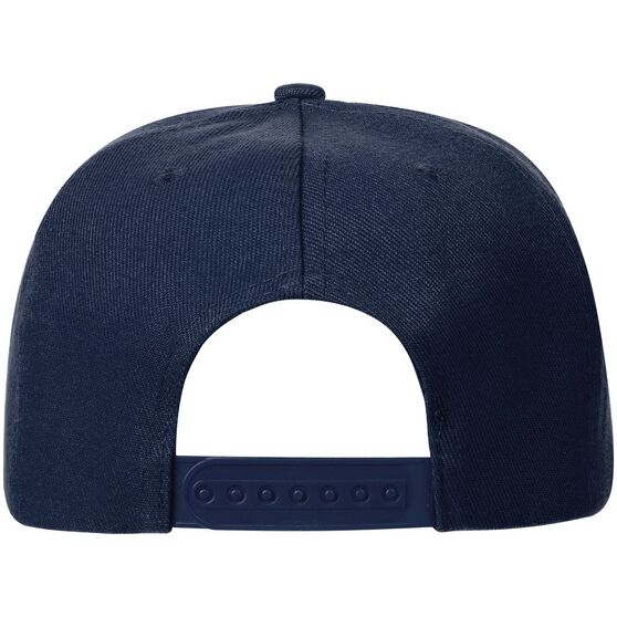 Бейсболка Snapback с прямым козырьком, темно-синяя-3