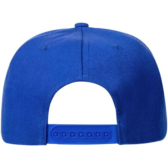 Бейсболка Snapback с прямым козырьком, ярко-синяя-3