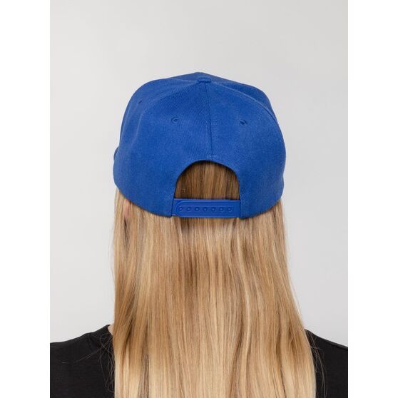 Бейсболка Snapback с прямым козырьком, ярко-синяя-6