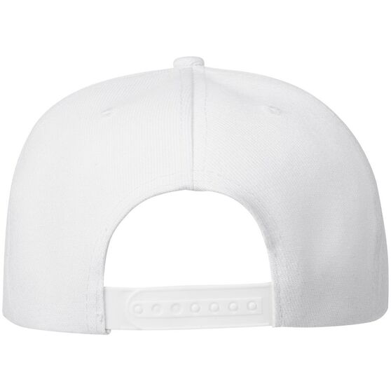 Бейсболка Snapback с прямым козырьком, белая-3