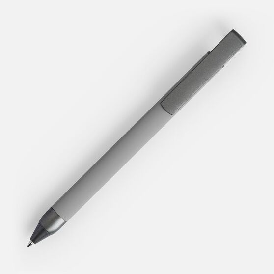 Ручка шариковая Standic с подставкой для телефона, серая-2