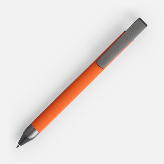 Ручка шариковая Standic с подставкой для телефона, оранжевая-2