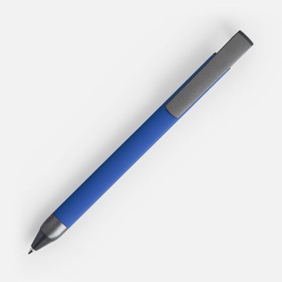 Ручка шариковая Standic с подставкой для телефона, синяя-2