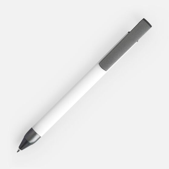 Ручка шариковая Standic с подставкой для телефона, белая-2