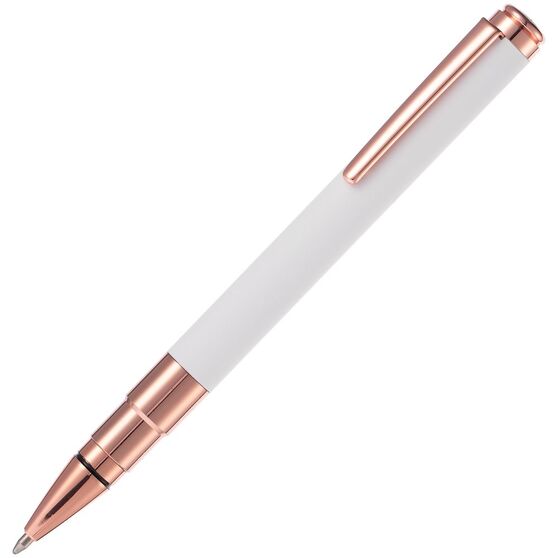 Ручка шариковая Kugel Rosegold, белая-3
