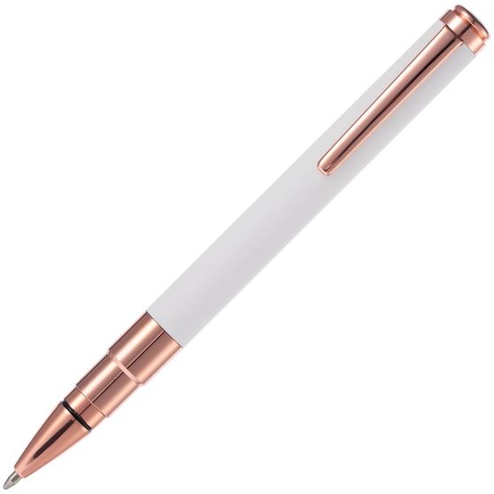 Ручка шариковая Kugel Rosegold, белая-5
