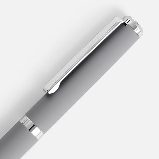 Ручка шариковая Inkish Chrome в футляре, серая-3