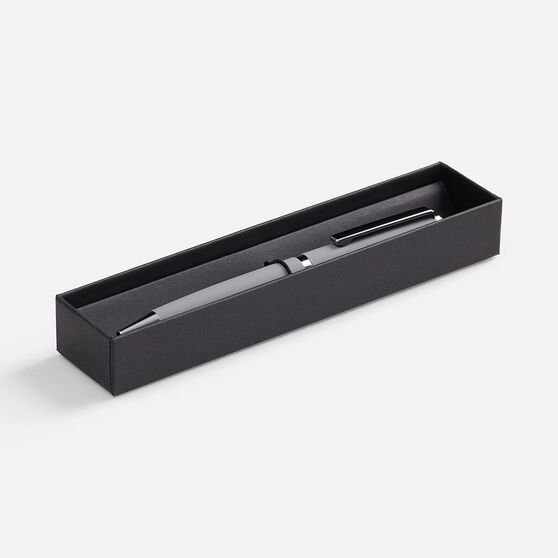 Ручка шариковая Inkish Chrome в футляре, серая-5