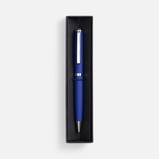 Ручка шариковая Inkish Chrome в футляре, синяя-6