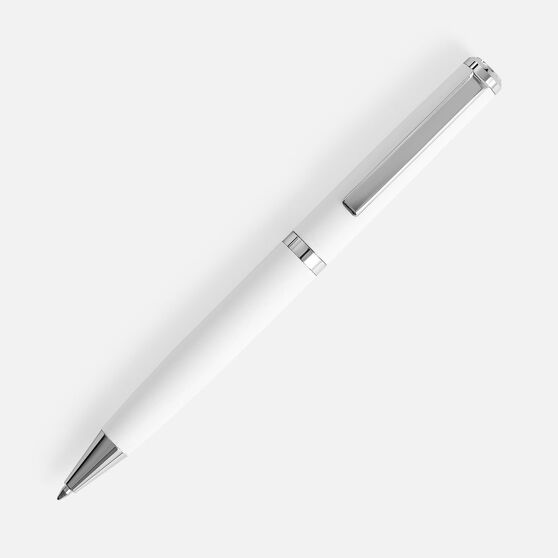 Ручка шариковая Inkish Chrome в футляре, белая-2