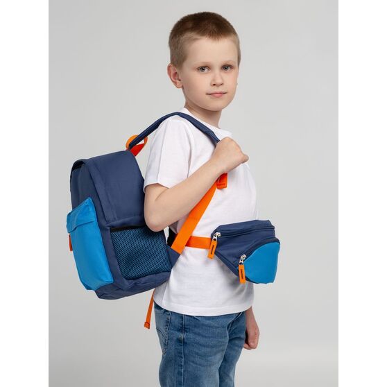 Поясная сумка детская Kiddo, синяя с голубым-5