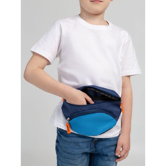 Поясная сумка детская Kiddo, синяя с голубым-6
