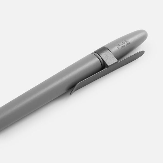 Ручка шариковая Prodir DS5 TSM Metal Clip, серая-5